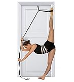 Stretch Strap with Door Anchor - Improve Leg Stretching with Door Flexibility Trainer - Perfect Home Equipment for Ballet, Dance, MMA, Taekwondo, Yoga & Gymnastics Exercises - Booklet & Box Included