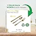 75 Pieces Heavy Duty (Gold) Plastic Silverware Set, Disposable Cutlery Set, Great for Parties, Weddings, and Catering, Flatware Utensils Included: 25 Forks, 25 Spoons, 25 Knives, Stock Your Home