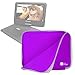 DURAGADGET Purple Water & Shock Resistant Soft Case with Dual Zips - Compatible with Sylvania 9-Inch Swivel Screen DVD/CD/MP3 Portable DVD Player