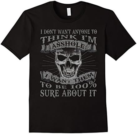 Men's i'm 100% asshole t-shirt Large Black