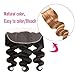 13 x4 Lace Frontal Body Wave, Unprocessed Brazilian Virgin Remy Hair Ear To Ear Lace Frontal With Baby Hair Natural Color Knots Can Be Bleached (8 inch)