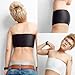Tuesdays2 Strapless Short Chest Binder Top for Tomboy Lesbian (M, Black)