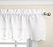 Lorraine Home Fashions Candlewick Tailored Valance, 60 by 12-Inch, White