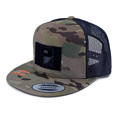 Pull Patch Hat Snapback Trucker Cap Surface to Attach Patches Camo
