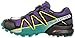 Salomon Women's Speedcross 4 GORE-TEX Trail Running Shoes, Acai/Deep Peacock Blue/Sulphur Spring, 8 D US