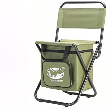 sornean Mini Beach Chair with Cooler Bag Multi-Function Outdoor Foldable chair ice pack for Fishing, Camping and Travel