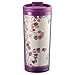 I Know The Plans 9 oz Insulated Break Resistant Polymer Travel Coffee Mug Tumbler with Design Wrap, Pop-Open Lid in Purple - Jeremiah 29:11