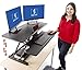 Stand Steady Flexpro Hero Power | Electric Standing Desk Converter/Desk Riser with Wireless Charging | Turns Any Desk into a Sit to Stand Up Desk | Integrated Phone/Tablet Holder (37.5 Inch/Black)