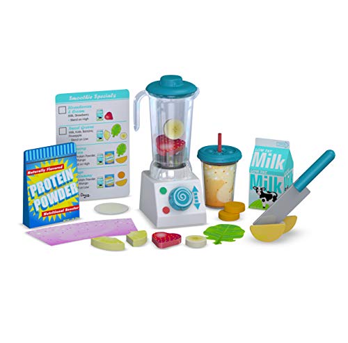 Melissa & Doug Smoothie Maker Blender Set with Play Food (24 Pcs)