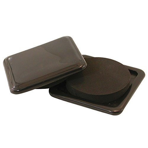 Shepherd Hardware 9335 3-Inch Reusable, Slide Glide Furniture Mover Pads, 4-Pack, Black by Shepherd Hardware Prod.