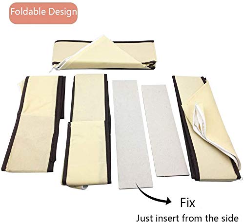 Auoinge Drawer Organiser Divider, Foldable Sock Underwear Drawer Organiser Storage Box for Wardrobe Closet, Dustproof, Odorless Bedroom Knicker Compartments