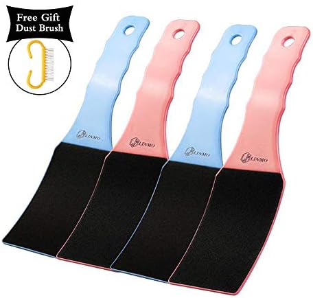 LINMO Curved Foot File Pedicure Rasp, Double-Sided Colossal Pedicure Tools Foot Rasp Callus Remover to Remove Hard Skin (Pack of 4)