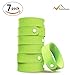 Mosquito Repellent Bracelet by Finita Pesto - Non-Toxic - SAFE for Children and Pets - All natural and long lasting - PACK of 7 Green Bracelets