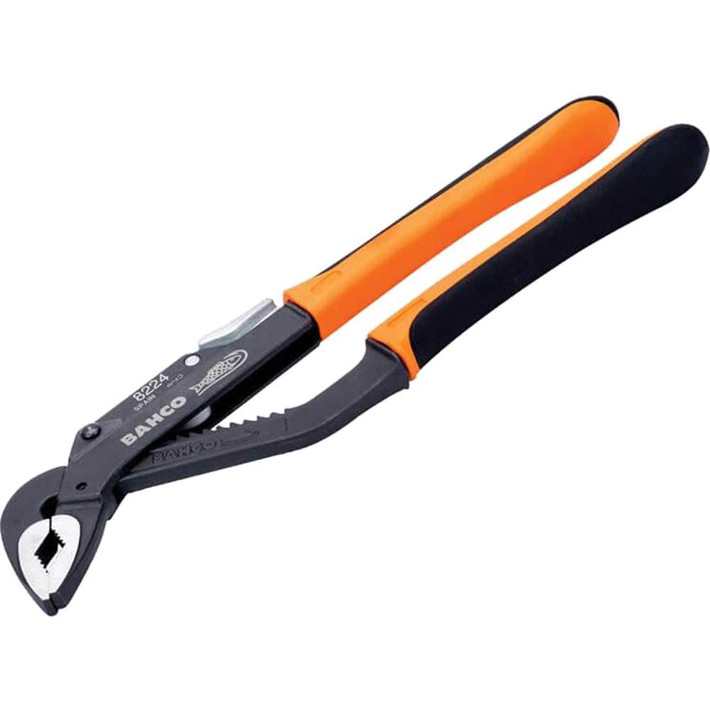 Bahco 8224 Ergo Slip Joint Pliers 250mm, Quick Release Adjustable Grip Pliers Wide Opening