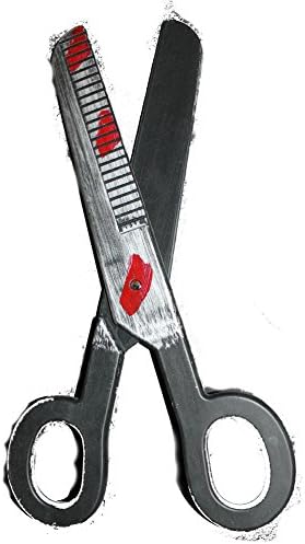 16" Plastic Creepy Giant Bloody Scissors for Scary Costumes, Props for Haunted Houses or Halloween Parties!