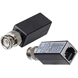 Triplett GEM indoor CCTV Balun, BNC Male to RJ45 Female, 1 Pair (BLN-RJ452)