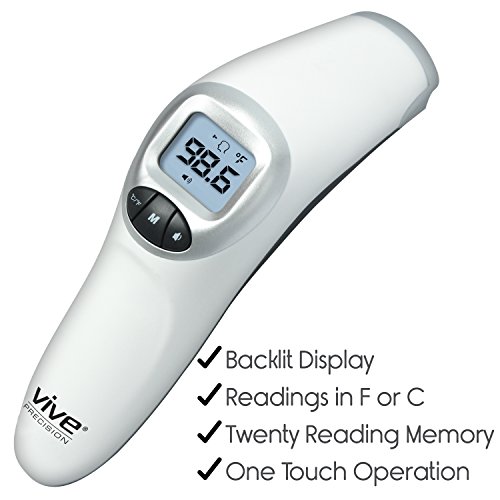 Vive Precision Temporal Artery Thermometer Forehead, Temple Fever