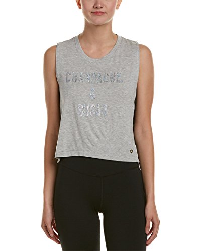 Juicy Couture Black Label Women's Muscle Tee, Silver Heather, Small
