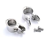 Mxeol Boat Bimini Top Hinge Rail Mount 1" Stainless Steel Pair
