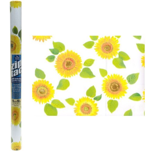 Zip Tac Sunflowers Contact Paper (9 Ft X 18In)