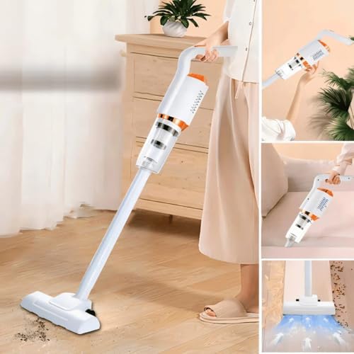 ASPIRADOR DE PÓ VERTICAL 2 EM 1 SEM FIO – Potente 120W, Recarregável USB, Leve e Portátil – Ideal para Casa, Carro, Sofá e Cantos Difíceis – Limpeza Rápida e Eficiente