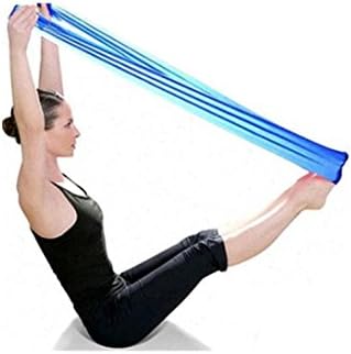 Xusun Pilates Yoga Workout Aerobics Stretch Band Tensile Band Elastic Band (Blue)