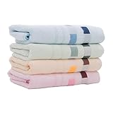 4-Piece Antibacterial Durable Towel Sets Bamboo Fiber Facecloth Hand Bath Towels,Soft Washcloth Absorbent Bathroom Towels,13