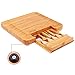VPCOK Bamboo Cheese Board with Knife Set Housewarming Gifts Anniversary Gifts Wedding Gifts for the Couple Mother's Day Gifts Bridal Shower Gifts