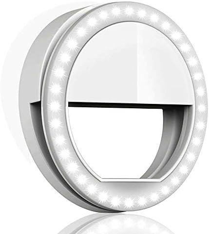JMAGS FL-36 Double Bright Soft White Color Rechargeable Selfie Ring Light with 3 Modes and 36 LED for All Smartphones
