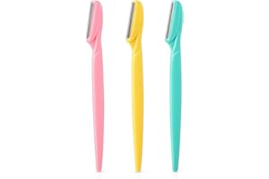 M MAGIC GOLD Dermaplane Razor for Women Face – Eyebrow Razor & Facial Hair Remover with Protective Cover – Reusable Dermaplane Facial Razor for Smooth, Flawless Skin