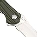 KIZER Cutlery Folding Pocket Knives Liner Lock Flipper Knife Green G10 Handles Tactical Knife, Matt Cucchiara Bad Dog V3463A2
