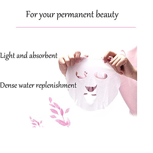 Like U Compressed Facial Sheet Mask DIY Face Compressed Mask Paper for Skin Face Care-50pcs Natural Wrapped Treatment Mask with 2 Free Mask Bottles - Thumbnail 2