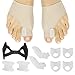 ViveSole Bunion Corrector For Women and Relief Kit (11 Pcs)-Protector Sleeve for Hammer Toe & Foot Pain-Orthopedic Spacer Brace Guard-Hallux Valgus Splint, Big Joint Straightener & Separator Treatment