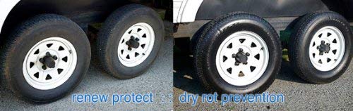 SATN • PERMANENT PROTECTANT - Restorer Plastic and Vinyl, Renew Color, Prevents Tire Dry Rot - Weatherproof, UV Block, Dry-Seal - 8oz Kit