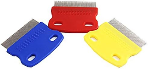 Guurachi Tear Stain Remover Comb for Dogs - Extra Fine Tooth Rake Gently & Effectively Gets Rid of Crust, Mucus, and Gunk Around Your Shih Tsu or Maltese (Red)