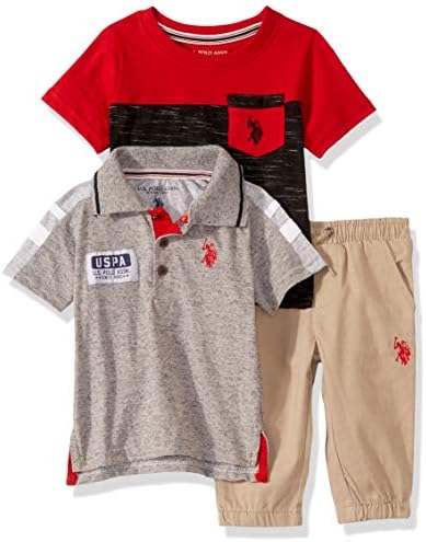 U S Polo Assn Bebek Erkek Polo Tisort Ve Fitilli Esofman Takimi Pantolon Amazon Com Tr