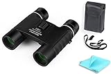 Optulax 10x25 small compact lightweight binoculars for concert theater Opera - mini pocket folding binoculars with fully coated lens for travel hiking bird watching adults kids