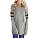GONKOMA Women Plaid Blouse Long Sleeve Casual Sweatshirt Pullover Patchwork Tops Blouse Shirt