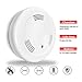 2 Pack 9V Battery Operated Smoke Detector and Fire Alarm with Photoelectric Sensor,Easy to Install with Test Button
