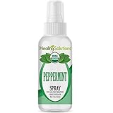 Organic Peppermint Spray - Water Infused with Peppermint Essential Oil - Certified USDA Organic - 2oz Bottle by Healing Solutions