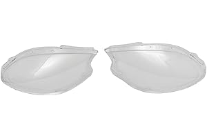 Car Headlight Cover Replacement，Compatible With Porsche Macan 2014-2018, 1 Pair Clear Headlamp Lens Cover, Placement On Vehic