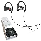 Conious Wireless Headphones with Built-In Mic and CSR8645 Chipset Featuring Bluetooth 4.1, APTX Audio and CVC Noise Canceling. Waterproof Sport Bluetooth Headphones with 15 Hour Battery and Carry Case
