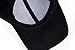 JOOWEN 6 Panel Faux Suede Baseball Cap Classic Adjustable Soft Plain Hat (Black)