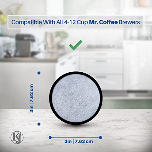 K&J Mr. Coffee Charcoal Water Filter Discs Replacement 12Pack Fits