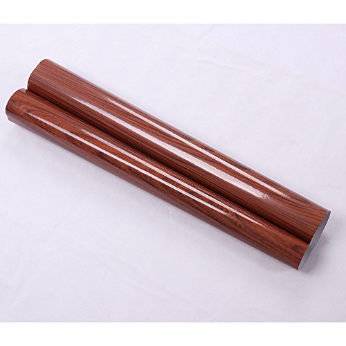 HOHO 124cmx30cm Gloss Wood Grain Textured Vinyl Wrap Self Adhesive Sticker Decal Car Interior Furniture Office - Thumbnail 3