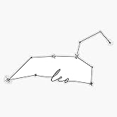 Leo Constellation Zodiac Doodle Bumper Sticker Vinyl Decal 5 inches