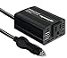 EPAuto 150W Car Power Inverter DC 12V to 110V AC Converter with Dual USB Charger