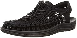 KEEN womens UNEEK Sandal , Black/Black , 8 M US