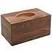 MyGift Rustic Burnt Solid Wood Rectangular Tissue Box Cover with Slide-Out Bottom Panel, Decorative Wooden Bathroom Countertop Facial Tissues Dispenser