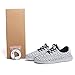 PENGCHENG Men's Women's 7 Colors LED Shoes Fashion Sneakers Sports Shoes Size 8 US White